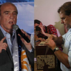 Daniel Martínez (Frente Amplio) y Luis Lacalle Pou (Partido Nacional), disputarán la presidencia en segunda vuelta.-EFE
