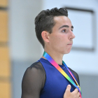 Héctor Díez Severino con la medalla como campeón de la Copa del Mundo del año pasado. HDS