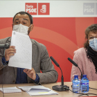 Javier Muñoz y Celia Nájera en rueda de prensa.-MARIO TEJEDOR