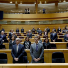 Cinco senadores del PP ganaron el Cuponazo con el número 155 el mismo día que aprobaron la aplicación de dicho artículo.-/ JAVIER LIZON (EFE)