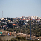 Colonías israelís cerca de la ciudad de Nablús, en Cisjordania.-