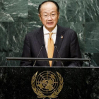 El presidente del Banco Mundial, Jim Yong Kim, durante una intervención en la ONU.-EFE / JUSTIN LANE