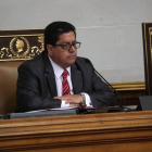 El vicepresidente del Parlamento, Eduardo Zambrano, durante una sesion de la Asamblea Nacional.-EFE
