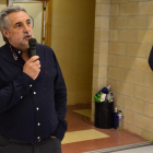 El presidente del Aranga, Carlos Heras, achaca a la juventud la temporada irregular de su equipo.-Álvaro Martínez