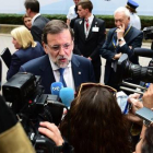 El presidente del Gobierno, Mariano Rajoy, este miércoles a su llegada a Bruselas.-Foto:   AFP / EMMANUEL DUNAND