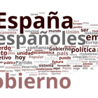 Representación de las palabras más empleadas por Rajoy en su discurso de investidura.-