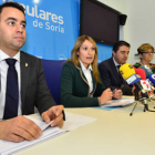 Rocío Lucas, ayer, en rueda de prensa-