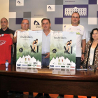 De izquierda a derecha, Andrés Cámara, José Llorente, Vidal Herrero, Benito Serrano, Javier Jiménez, Eva Muñoz y Juan Ramón Soria, ayer.-VALENTÍN GUISANDE