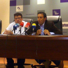 Jesús Cedazo y Raúl Lozano, en la presentación de las ayudas-Diputación