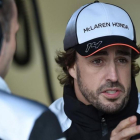 Fernando Alonso, durante el Gran Premio de Melbourne-AFP