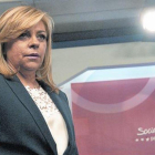 Elena Valenciano, en la sede del PSOE el 25 de mayo del 2014 tras las elecciones al Europarlamento.-AFP / CURTO DE LA TORRE