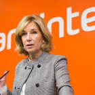 Maria Dolores Dancausa en la presentación de resultados 2015 de Bankinter.-