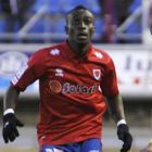 Lago Junior se lesionaba en el entrenamiento de ayer. / V. Guisande-