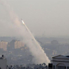 Misiles lanzados en la Franja de Gaza.-EUROPA PRESS