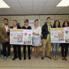 La presentación de las actividades para celebrar el aniversario de E. Leclerc tuvo lugar ayer en las instalaciones del hipermercado.-Valentín Guisande