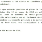 Extracto del escrito de Jordi Sánchez al Tribunal Consstitucional-EL PERIÓDICO