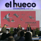 Begoña Gómez modera el panel de casos de éxito con Juan José Manzano, Ana Bárcena, Catherine Curd y Frederico Lucas.-LUIS ÁNGEL TEJEDOR