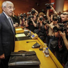Miguel Ángel Fernández Ordóñez, durante su comparecencia en las Corts Valencianes en el 2013.-MIGUEL LORENZO