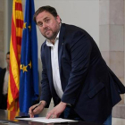 El vicepresidente del Govern y máximo responsable de Economía de Catalunya, Oriol Junqueras.-/ EFE / ANDREU DALMAU