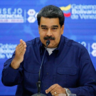 El presidente de Venezuela, Nicolás Maduro, durante un encuentro con miembros de su gobierno.-REUTERS