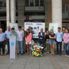 Acto de Palencia en recuerdo del concejal de Ermua Miguel Ángel Blanco, cuando se cumplen 19 años de su asesinato por la banda terrorista ETA.-ICAL