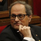 El presidente de la Generalitat, Quim Torra, en el Parlament.-EL PERIÓDICO (ACN / NÚRIA JULIÀ)