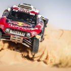 Carlos Sainz, bicampeón del Dakar, con su Mini ’buggy’, en el Rally de Marruecos.-MEDIA RACING