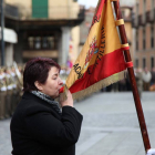 El teniente general segundo jefe de Estado Mayor del Ejército, Juan Campins Miralles preside la jura de bandera de la alcaldesa de Segovia, Clara Luquero-Ical
