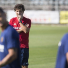 Imanol Idiakez dirige su primer entrenamiento-CHUS MARCHADOR