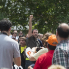 El joven que ha intentado boicotear el acto de Ciudadanos en Barcelona.-