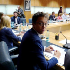 El portavoz de Más Madrid, Íñigo Errejón, en la junta de Portavoces de la Comunidad de Madrid.-JOSE LUIS ROCA