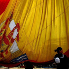 Imagen del día de la Constitucion 2012 en la plaza de Colón de Madrid.-AGUSTÍN CATALÁN