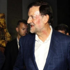 Rajoy sin gafas, tras la agresión sufrida en Pontevedra-EFE