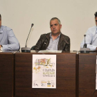 Gallego, Lallana y Andrés en la presentación de la prueba.-Valentín Guisande