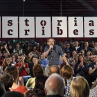 Pablo Iglesias en su discurso en Miranda de Ebro-- ICAL