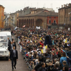 El papa Francisco en su visita a Carpi, Italia.-VICENZO PINTO