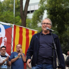 Serrat, en un acto de homenaje al presidente chileno Salvador Allende en Barcelona, el pasado 11 de septiembre.-RICARD CUGAT