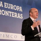 Intervención del ministro Luis de Guindos en el foro la Europa sin fronteras.-JOSÉ LUIS ROCA