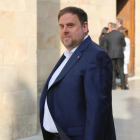 El vicepresidente del Govern, Oriol Junqueras, en el Palau de la Generalitat.-DANNY CAMINAL