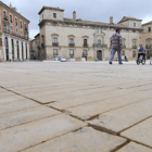 Imagen de archivo de la plaza Mayor de Almazán prácticamente terminada. / ÁLVARO MARTÍNEZ-