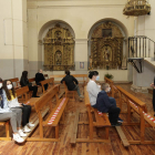 San Pedro Manrique recupera la celebración eucarística después de dos meses de confinamiento.-L.Á.T.
