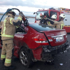 Estado en el que quedó coche accidentado.-HDS