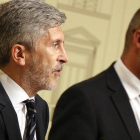 El ministro Fernando Grande-Marlaska y el ’conseller’ Miquel Buch, tras una reunión en septiembre del 2018.-RICARD CUGAT