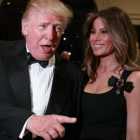 Melania y Donald Trump, la pasada Nochevieja.-AP / EVAN VUCCI