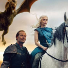 Daenerys Targaryen y lord Jorah Mormont, en 'Juego de Tronos'.-