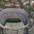 Vista aerea del Camp Nou.-FERRAN SENDRA
