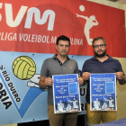 Ángel Romera y Alfredo Cabrerizo en la presentación de la campaña de abonados del Río Duero.-Valentín Guisande