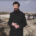 John Cantlie, en uno de los vídeos propagandísticos del Estado Islámico.-AP