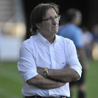 El entrenador del Numancia, Juan Antonio Anquela. / DIEGO MAYOR-