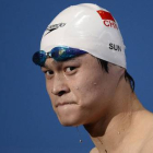 Sun Yang, durante los Mundiales de natación celebrados en Barcelona en el agosto del 2013.-Foto: AFP / FABRICE COFFRINI